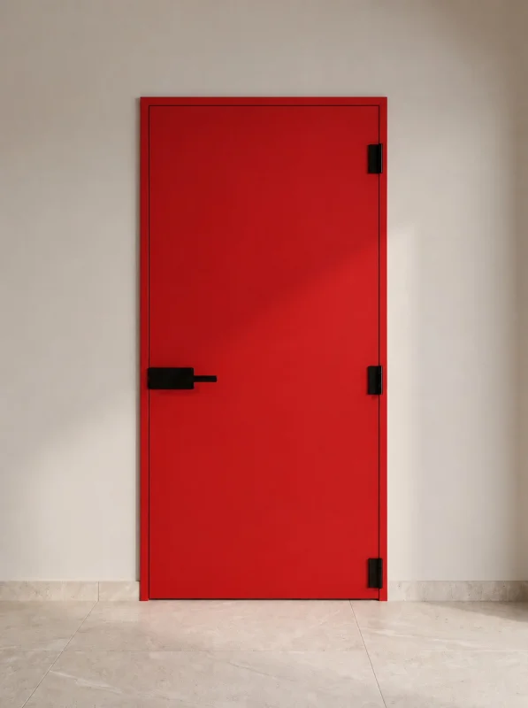 porta corta fogo cinza